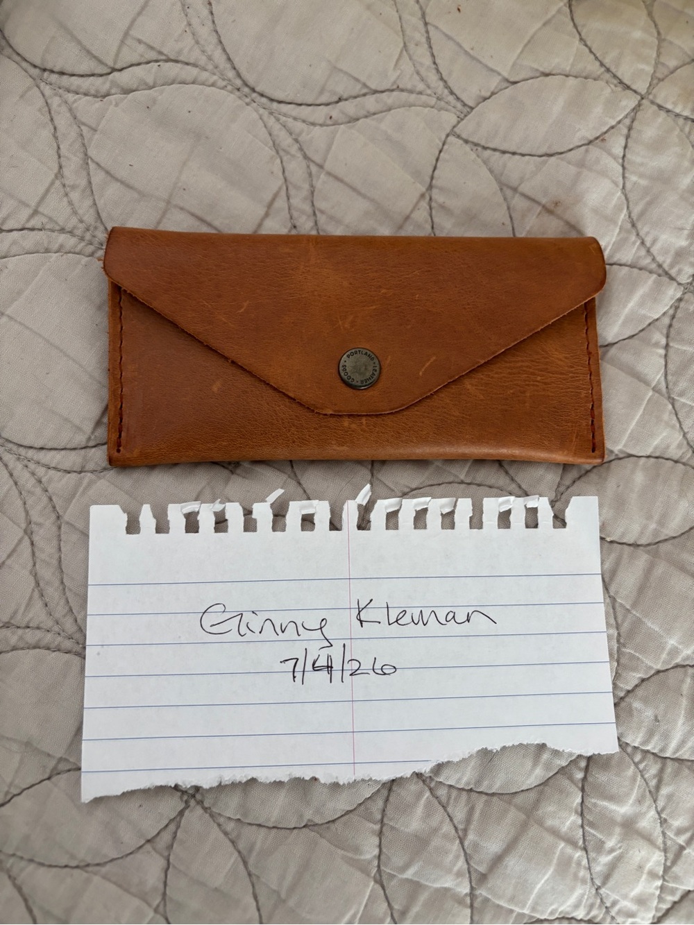 NWT PLG Long envelope in Sunset